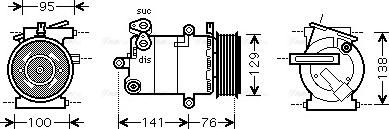 Ava Quality Cooling FDAK417 - Compresseur, climatisation cwaw.fr