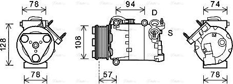 Ava Quality Cooling FDAK482 - Compresseur, climatisation cwaw.fr