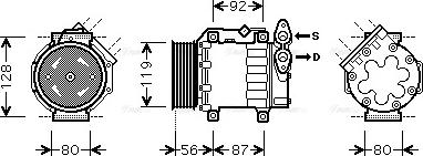 Ava Quality Cooling FDAK431 - Compresseur, climatisation cwaw.fr