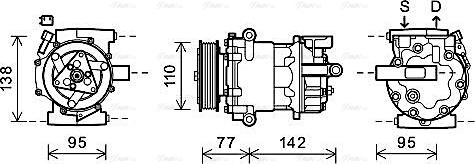 Ava Quality Cooling FDAK470 - Compresseur, climatisation cwaw.fr