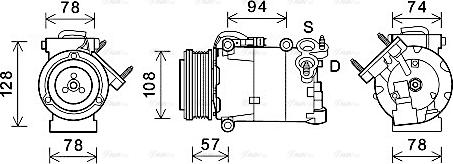 Ava Quality Cooling FDAK587 - Compresseur, climatisation cwaw.fr