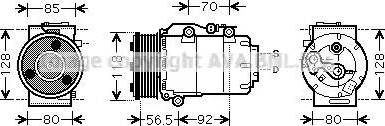 Ava Quality Cooling FD K394 - Compresseur, climatisation cwaw.fr