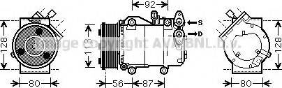 Ava Quality Cooling FD K393 - Compresseur, climatisation cwaw.fr