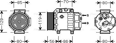 Ava Quality Cooling FDAK378 - Compresseur, climatisation cwaw.fr