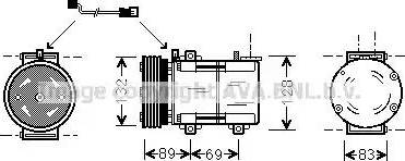 Ava Quality Cooling FD K290 - Compresseur, climatisation cwaw.fr