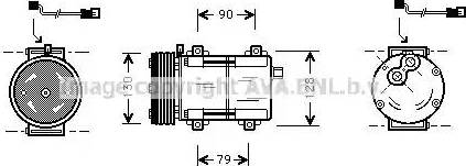 Ava Quality Cooling FD K282 - Compresseur, climatisation cwaw.fr