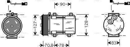 Ava Quality Cooling FDAK281 - Compresseur, climatisation cwaw.fr