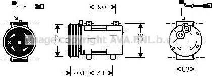 Ava Quality Cooling FD K281 - Compresseur, climatisation cwaw.fr