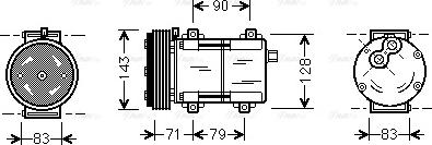 Ava Quality Cooling FDAK279 - Compresseur, climatisation cwaw.fr