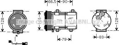 Ava Quality Cooling FD K276 - Compresseur, climatisation cwaw.fr