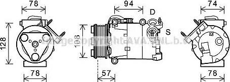 Ava Quality Cooling FDK450 - Compresseur, climatisation cwaw.fr