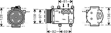 Ava Quality Cooling FD K419 - Compresseur, climatisation cwaw.fr