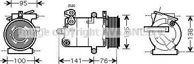 Ava Quality Cooling FD K417 - Compresseur, climatisation cwaw.fr