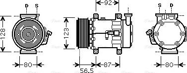 Ava Quality Cooling FD K432 - Compresseur, climatisation cwaw.fr