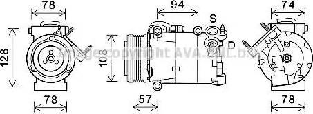 Ava Quality Cooling FDK587 - Compresseur, climatisation cwaw.fr