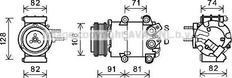 Ava Quality Cooling FDK570 - Compresseur, climatisation cwaw.fr