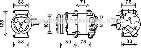 Ava Quality Cooling FDK571 - Compresseur, climatisation cwaw.fr