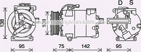 Ava Quality Cooling FDK635 - Compresseur, climatisation cwaw.fr