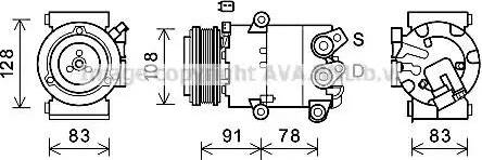 Ava Quality Cooling FDK621 - Compresseur, climatisation cwaw.fr