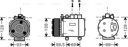 Ava Quality Cooling FD K174 - Compresseur, climatisation cwaw.fr