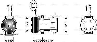 Ava Quality Cooling FD K352 - Compresseur, climatisation cwaw.fr