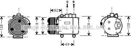 Ava Quality Cooling FDK357 - Compresseur, climatisation cwaw.fr