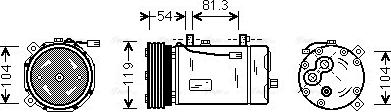 Ava Quality Cooling FD K306 - Compresseur, climatisation cwaw.fr