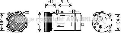 Ava Quality Cooling FD K307 - Compresseur, climatisation cwaw.fr