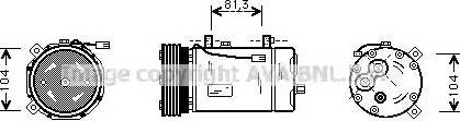 Ava Quality Cooling FD K267 - Compresseur, climatisation cwaw.fr