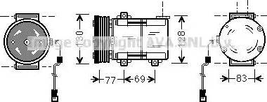 Ava Quality Cooling FD K289 - Compresseur, climatisation cwaw.fr