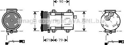 Ava Quality Cooling FD K284 - Compresseur, climatisation cwaw.fr