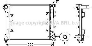 Ava Quality Cooling FT2403 - Radiateur, refroidissement du moteur cwaw.fr