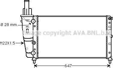 Ava Quality Cooling FT2140 - Radiateur, refroidissement du moteur cwaw.fr