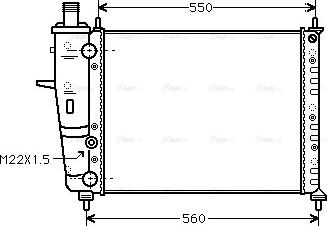 Ava Quality Cooling FT 2160 - Radiateur, refroidissement du moteur cwaw.fr