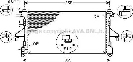 Ava Quality Cooling FT2399 - Radiateur, refroidissement du moteur cwaw.fr