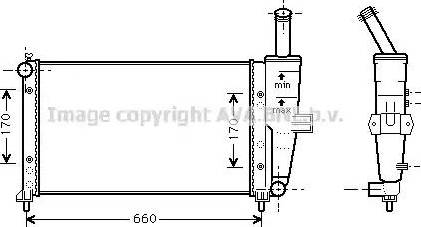 Ava Quality Cooling FT 2208 - Radiateur, refroidissement du moteur cwaw.fr