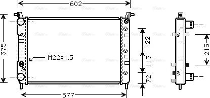 Ava Quality Cooling FT 2226 - Radiateur, refroidissement du moteur cwaw.fr