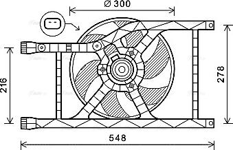 Ava Quality Cooling FT7593 - Ventilateur, refroidissement du moteur cwaw.fr