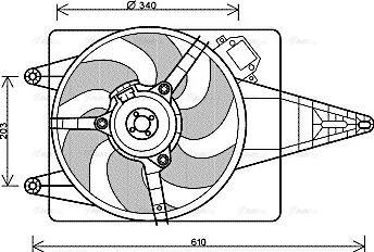 Ava Quality Cooling FT 7546 - Ventilateur, refroidissement du moteur cwaw.fr