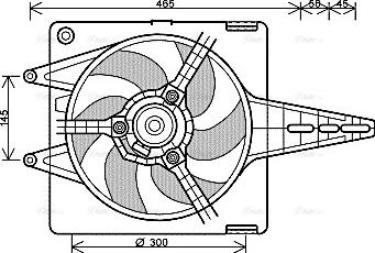 Ava Quality Cooling FT 7547 - Ventilateur, refroidissement du moteur cwaw.fr