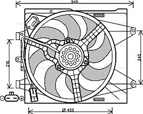 Ava Quality Cooling FT7564 - Ventilateur, refroidissement du moteur cwaw.fr