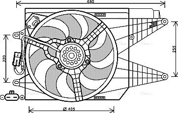 Ava Quality Cooling FT 7566 - Ventilateur, refroidissement du moteur cwaw.fr