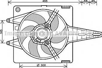 Ava Quality Cooling FT7287 - Ventilateur, refroidissement du moteur cwaw.fr