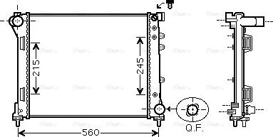 Ava Quality Cooling FTA2403 - Radiateur, refroidissement du moteur cwaw.fr