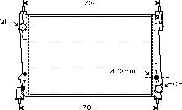 Ava Quality Cooling FTA2312 - Radiateur, refroidissement du moteur cwaw.fr