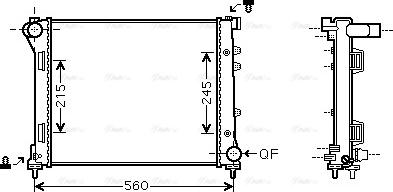 Ava Quality Cooling FTA2387 - Radiateur, refroidissement du moteur cwaw.fr