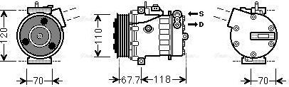 Ava Quality Cooling FTAK384 - Compresseur, climatisation cwaw.fr