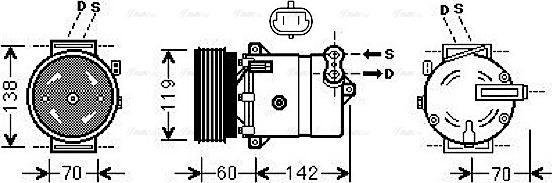 Ava Quality Cooling FTAK383 - Compresseur, climatisation cwaw.fr