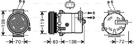 Ava Quality Cooling FTAK334 - Compresseur, climatisation cwaw.fr