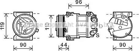 Ava Quality Cooling FTK407 - Compresseur, climatisation cwaw.fr